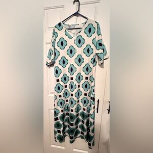 Geometric Patterned Maxi Dress